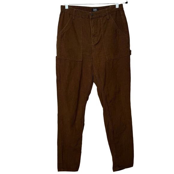 Simple Society Brown Corduroy Cargo Pockets Pants Juniors 9/29 - Picture 1 of 9